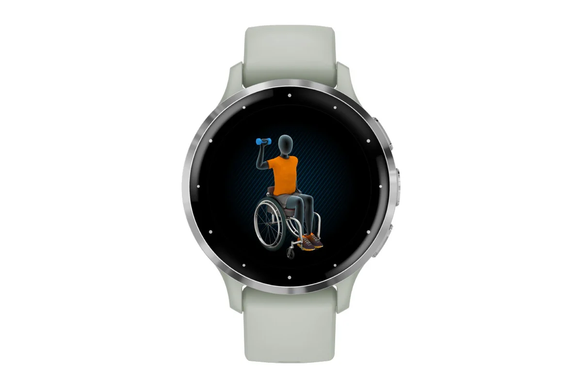 Garmin Venu 3S Smart Sports Watch Silver Sage Grey 41mm - Image 5