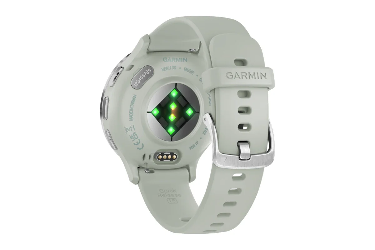 Garmin Venu 3S Smart Sports Watch Silver Sage Grey 41mm - Image 6