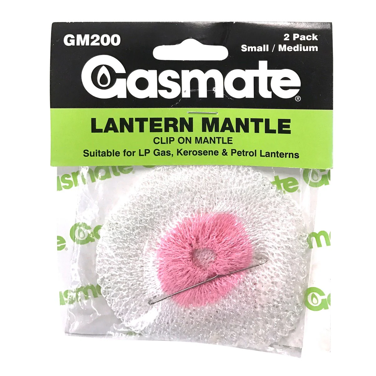 Gasmate Gas Lantern Replacement Mantle 2 Pack Small - 4mm x 90mm - White - Gas Powered - Image 2