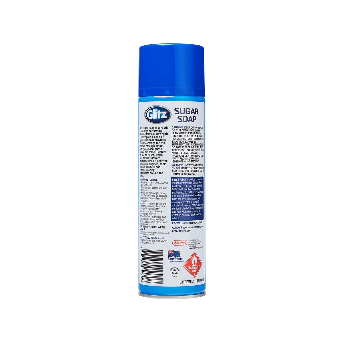 Glitz Sugar Soap - 450g - Aerosol Can - Phosphate-Free - Image 2