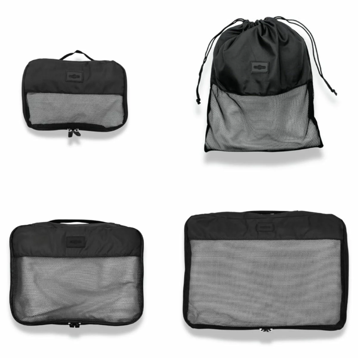 Globite Durable 2-Piece Luggage Set with 4 Packing Cubes Black Polycarbonate - Image 10