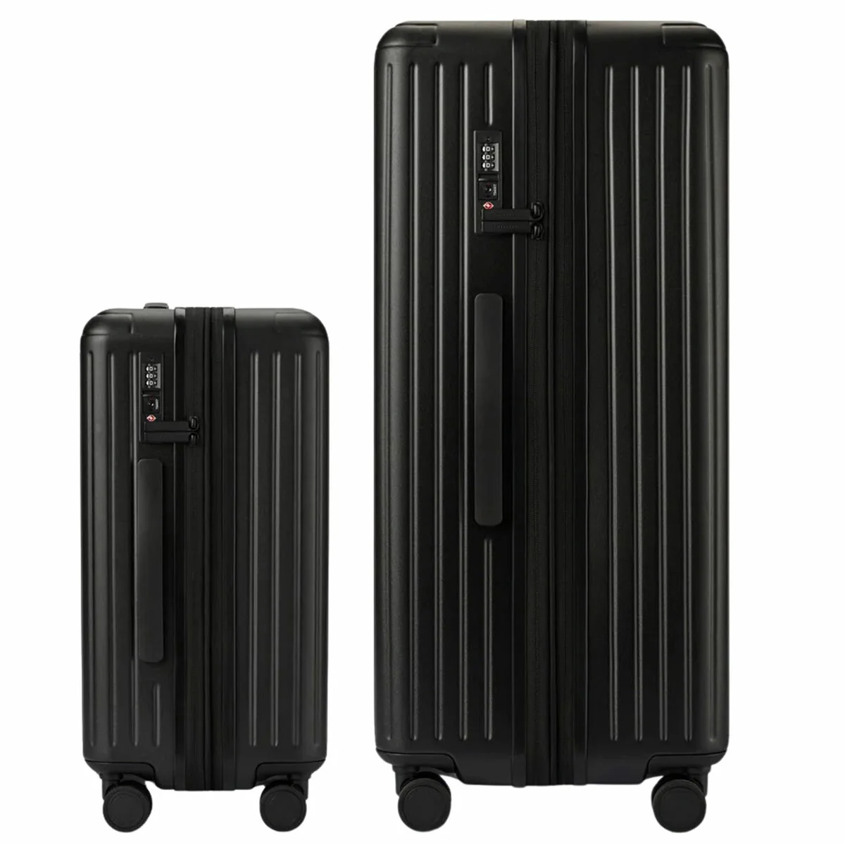 Globite Durable 2-Piece Luggage Set with 4 Packing Cubes Black Polycarbonate - Image 7