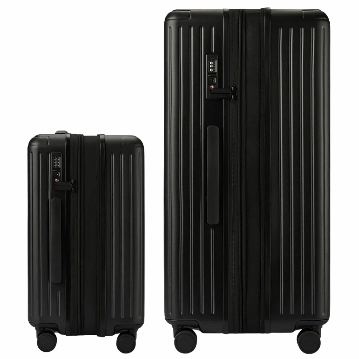 Globite Durable 2-Piece Luggage Set with 4 Packing Cubes Black Polycarbonate - Image 8
