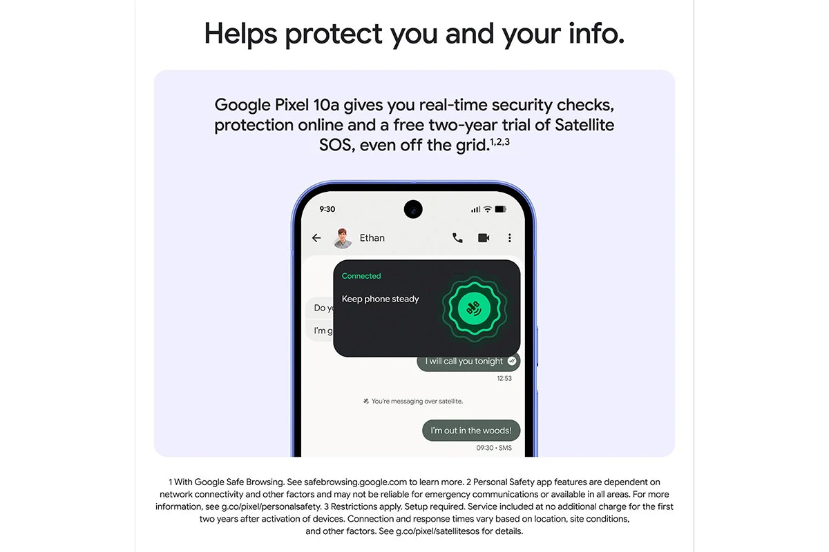 Google Pixel 10a 5G 128GB Lavender with 48MP AI Camera - Image 6