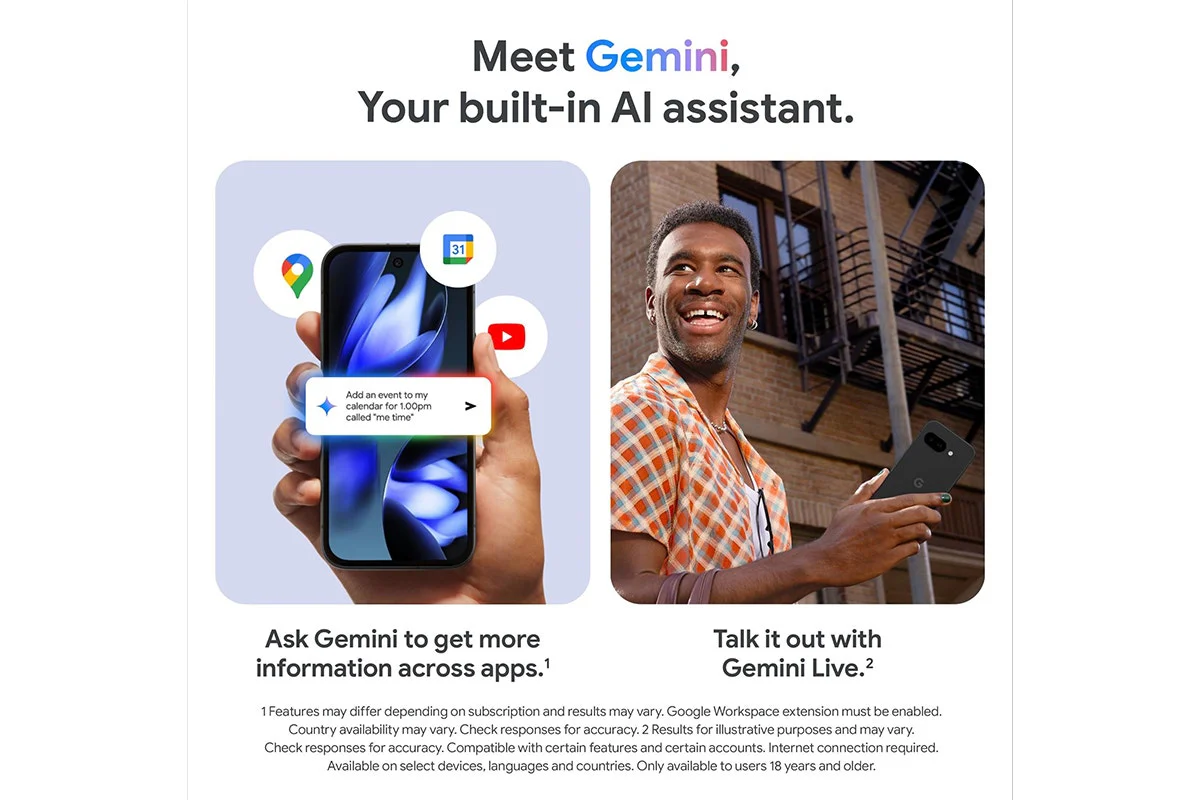 Google Pixel 9a 5G 256GB Porcelain with Gemini AI and 48MP Camera - Image 8