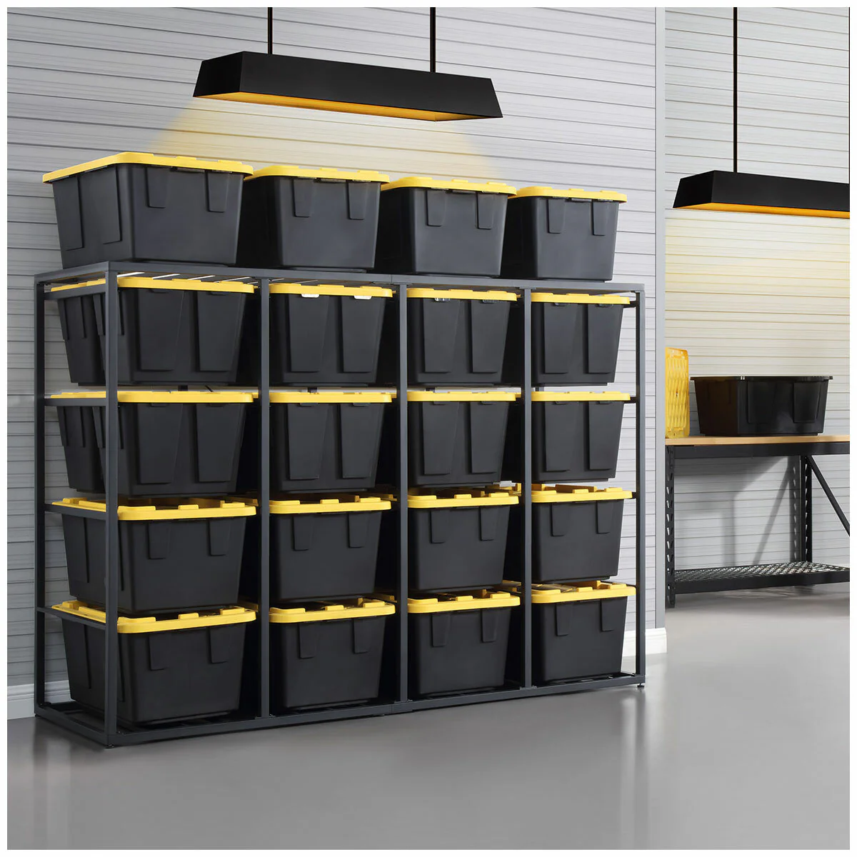 Gorilla 20-Bin Rack Organiser CTCO88BR-20B Black Steel Heavy Duty - Image 7