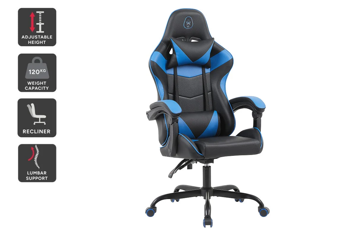 Gorilla Gaming Prodigy Gaming Chair Black Blue