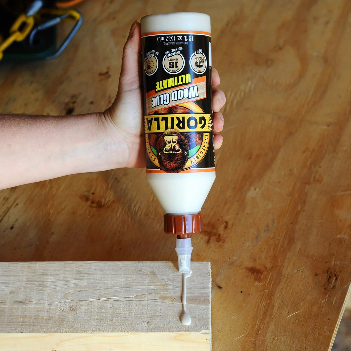 Gorilla Ultimate Wood Glue 532ml - Waterproof - Sandable - Paintable - Image 2