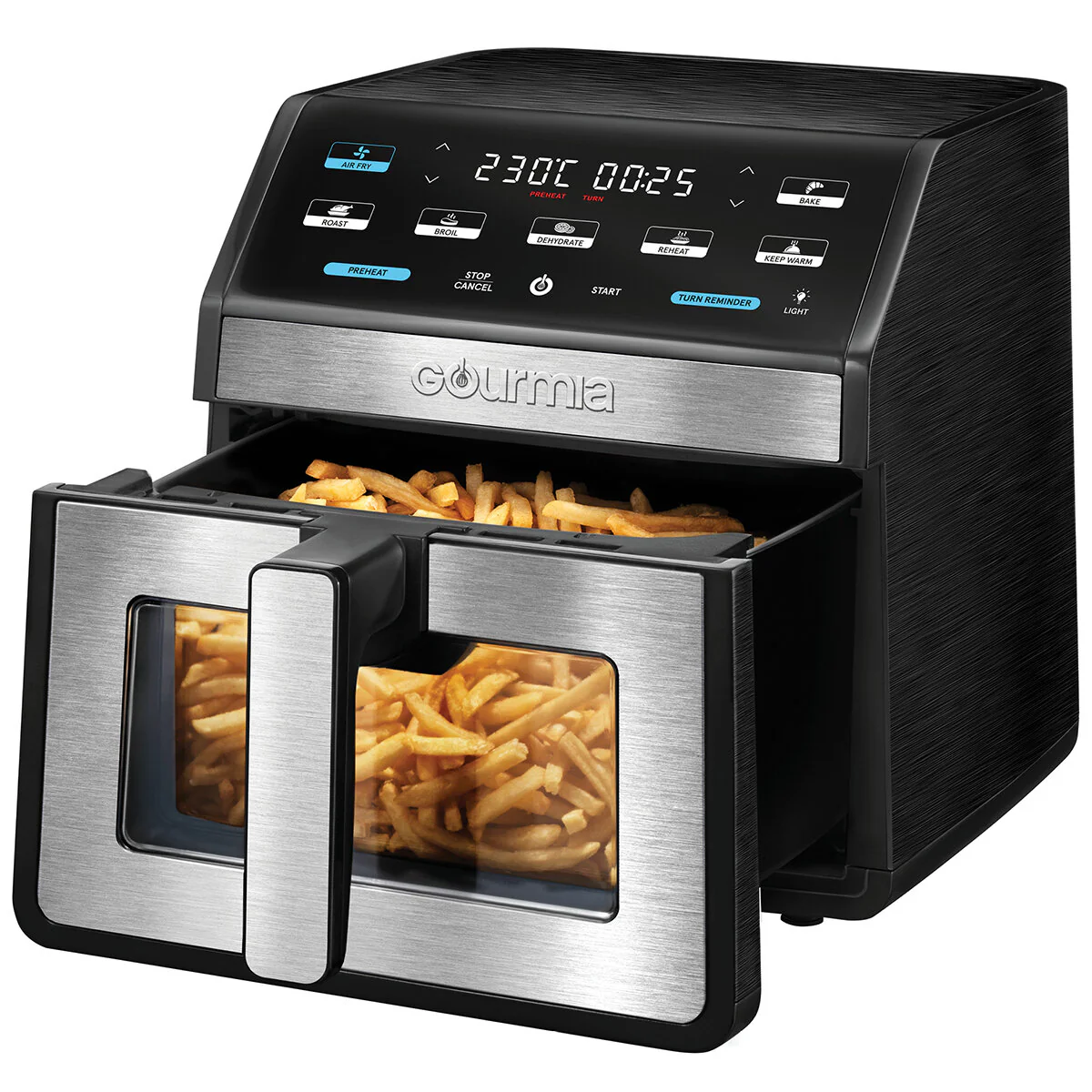 Gourmia Digital Air Fryer 7.6L Capacity GAF858 Black 1700W - Image 6