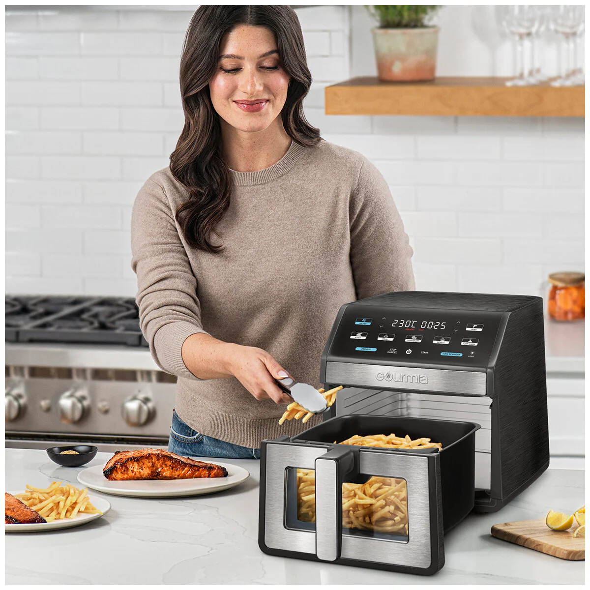Gourmia Digital Air Fryer 7.6L Capacity GAF858 Black 1700W - Image 8
