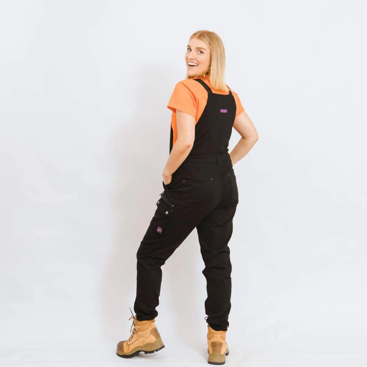 Green Hip All Women Overalls - Black - Size 16 - Adjustable Straps - UPF 50+ - Image 3