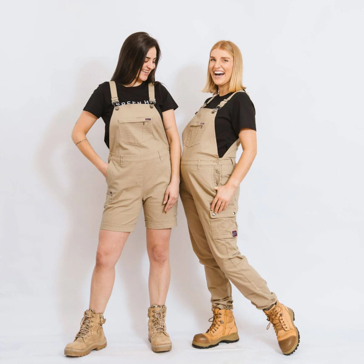 Green Hip All Women Overalls - Khaki - Size 6 - UPF 50+ - Adjustable Straps - Image 2