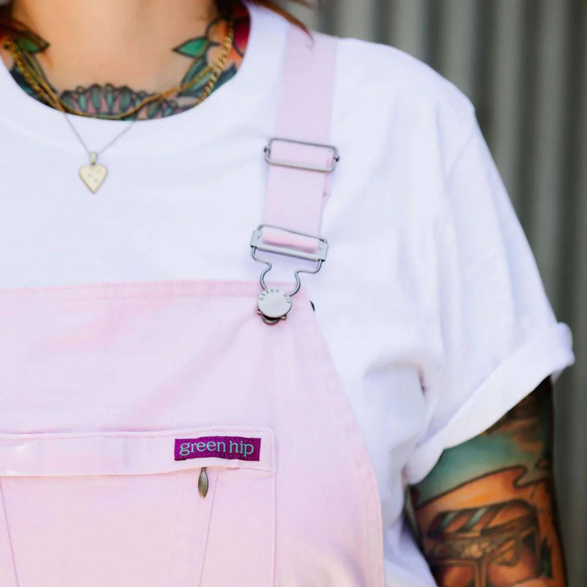 Green Hip All Women Overalls Pink Size 12 - Adjustable Straps - Comfortable - Image 5