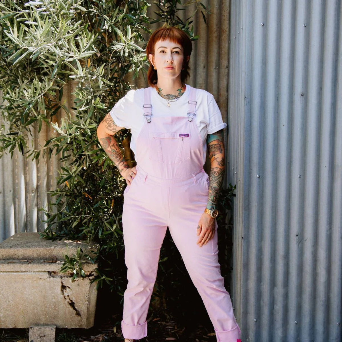 Green Hip All Women Overalls - Pink - Size 6 - UPF 50+ Sun Protection - Image 3