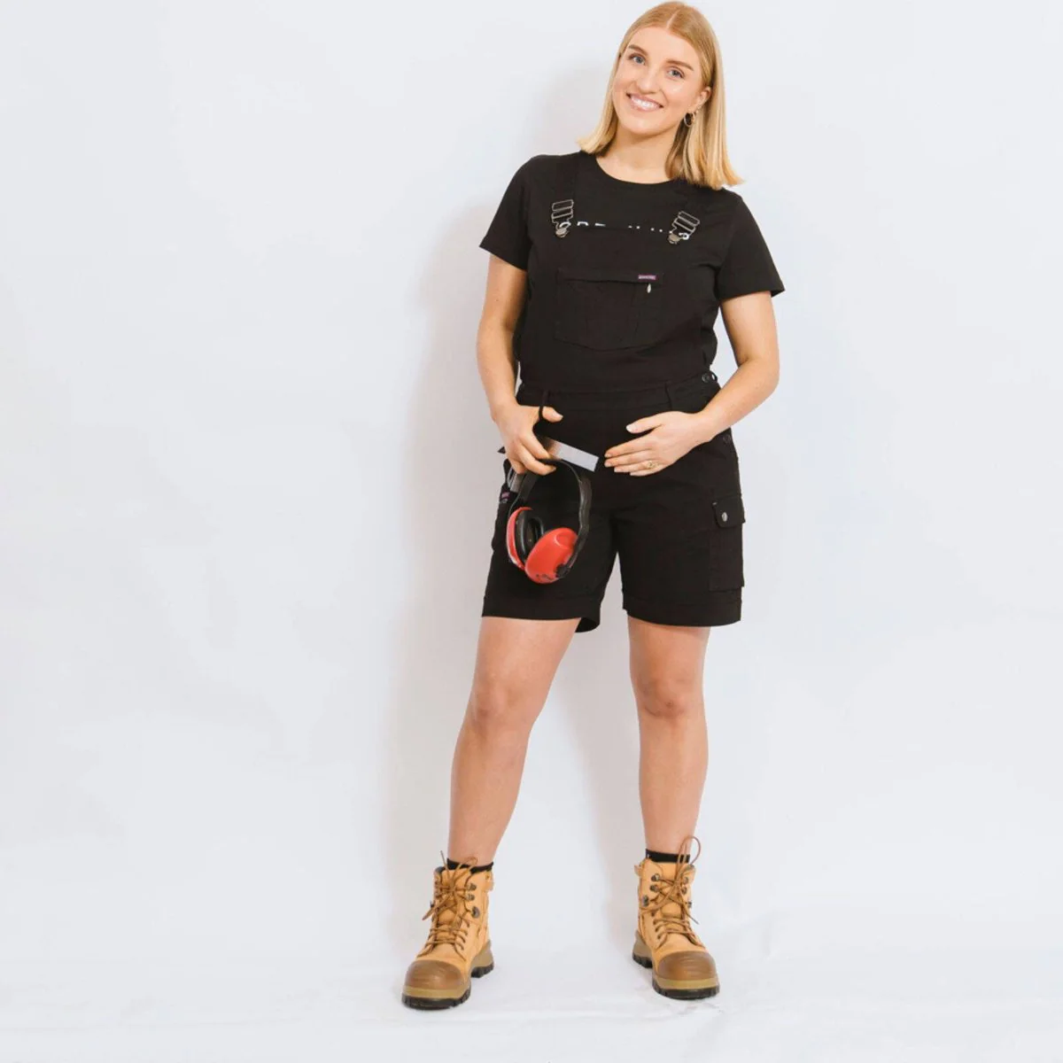 Green Hip All Women Shortalls - Size 20 - Black - Adjustable - UPF 50+ - Image 5