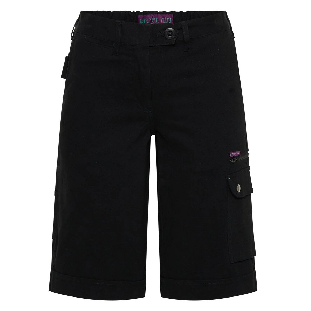 Green Hip Cargo Shorts - Women's Size 8 - Navy Blue - Comfort & Style