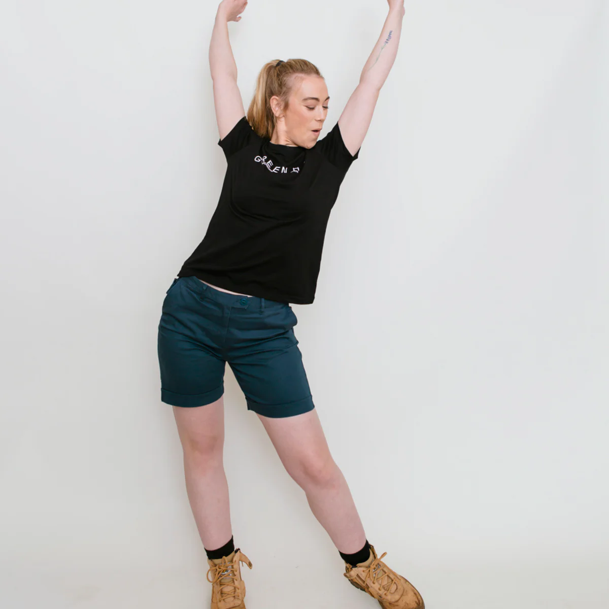 Green Hip Original Shorts - Size 20 - Gardener Green - High-Waisted - UPF 50+ - Image 2