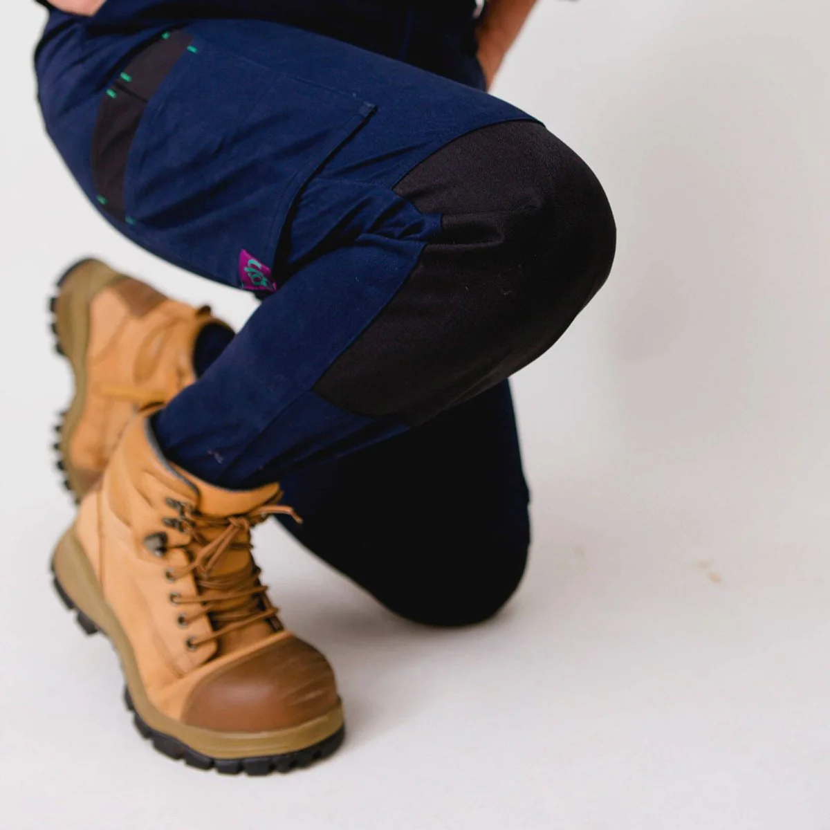 Green Hip Skinny Flex Pants - Size 22 - Navy Blue - High Rise - Utility Pockets - Image 5