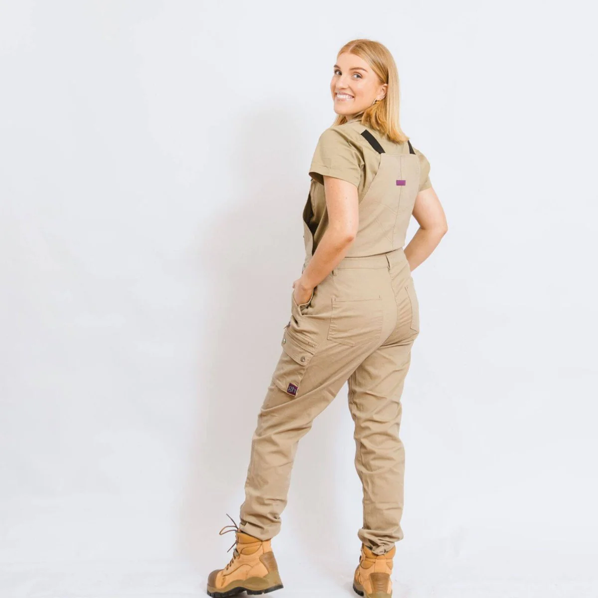 Green Hip Women's Overalls Khaki Size 8 - Adjustable - Comfortable - UPF 50+ - Image 3