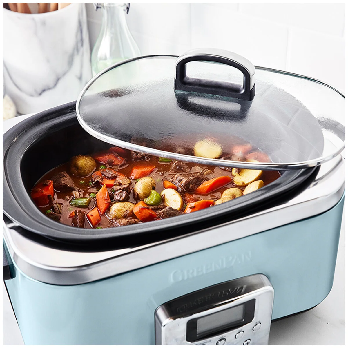 GreenPan 6L Slow Cooker Capacity CC005725-003 Blue Haze - Image 7