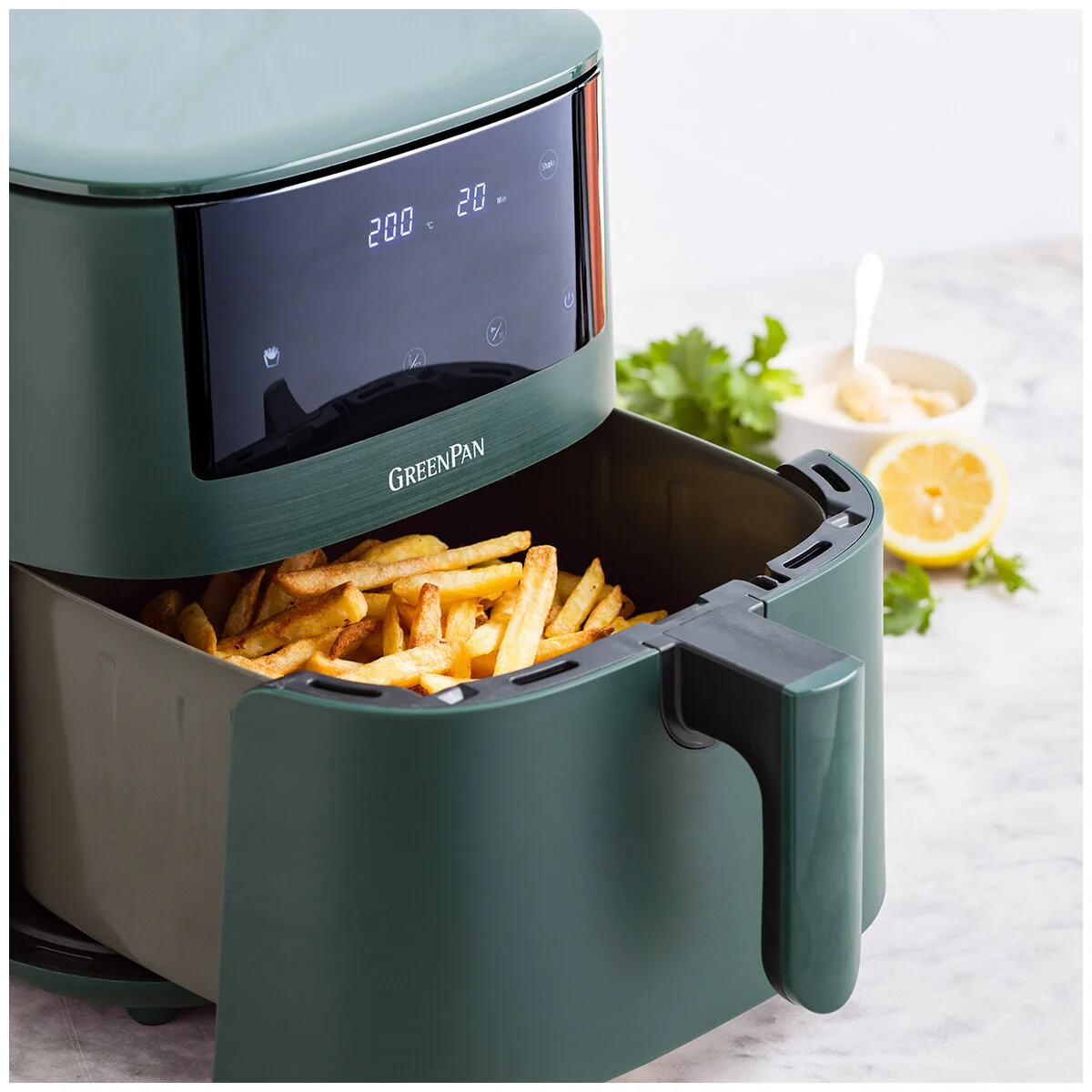 GreenPan Bistro Air Fryer 7.2L Capacity CC009007-001 Pine Green - Image 5