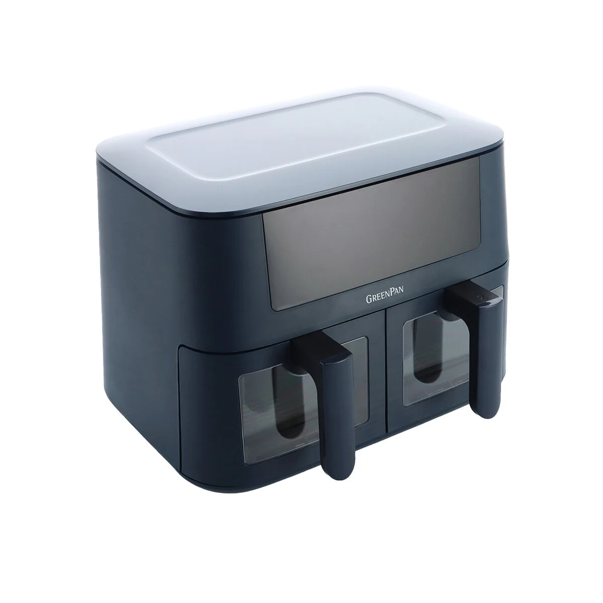 GreenPan Bistro Dual Zone Air Fryer 2x4L CC009332-001 Oxford Blue - Image 3