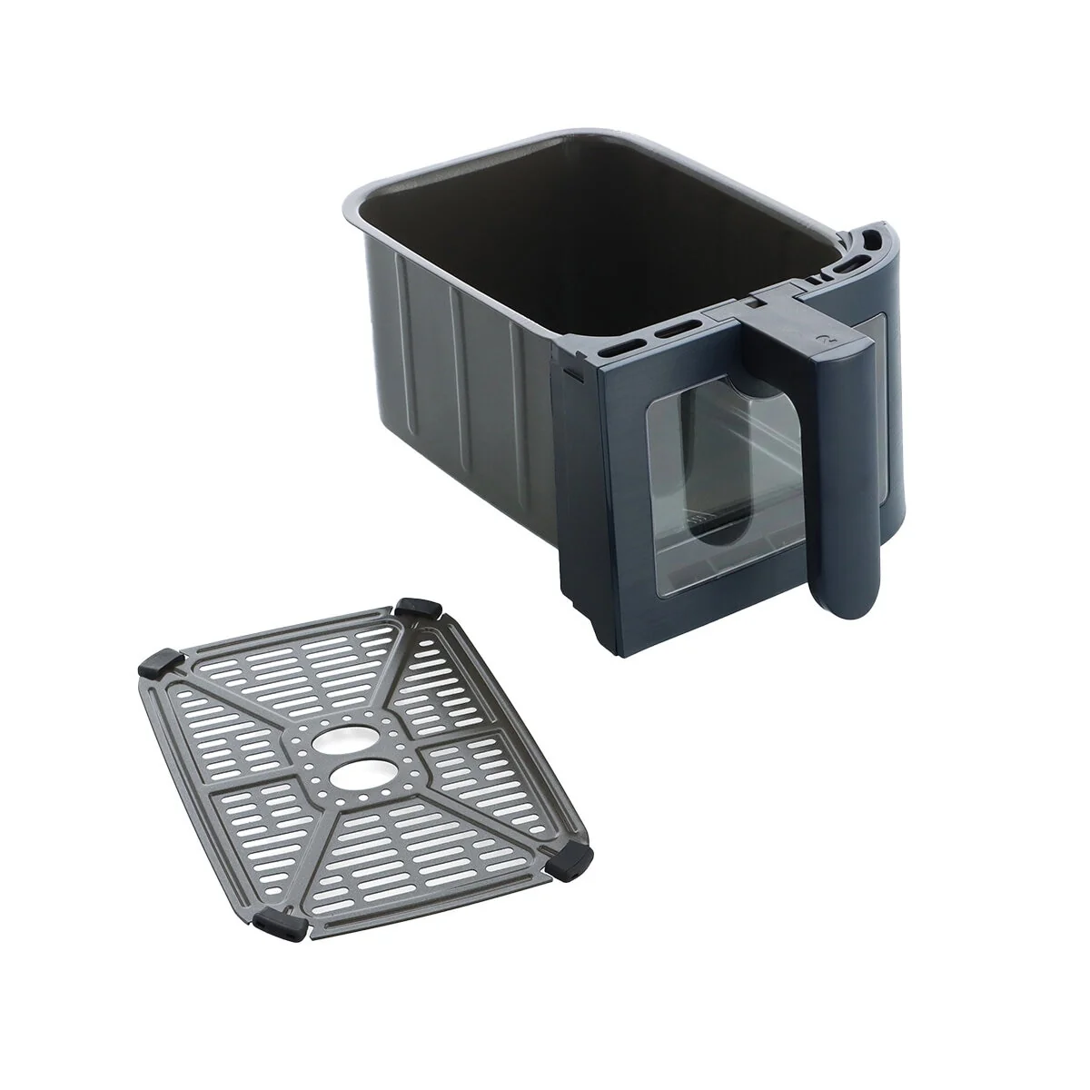 GreenPan Bistro Dual Zone Air Fryer 2x4L CC009332-001 Oxford Blue - Image 4