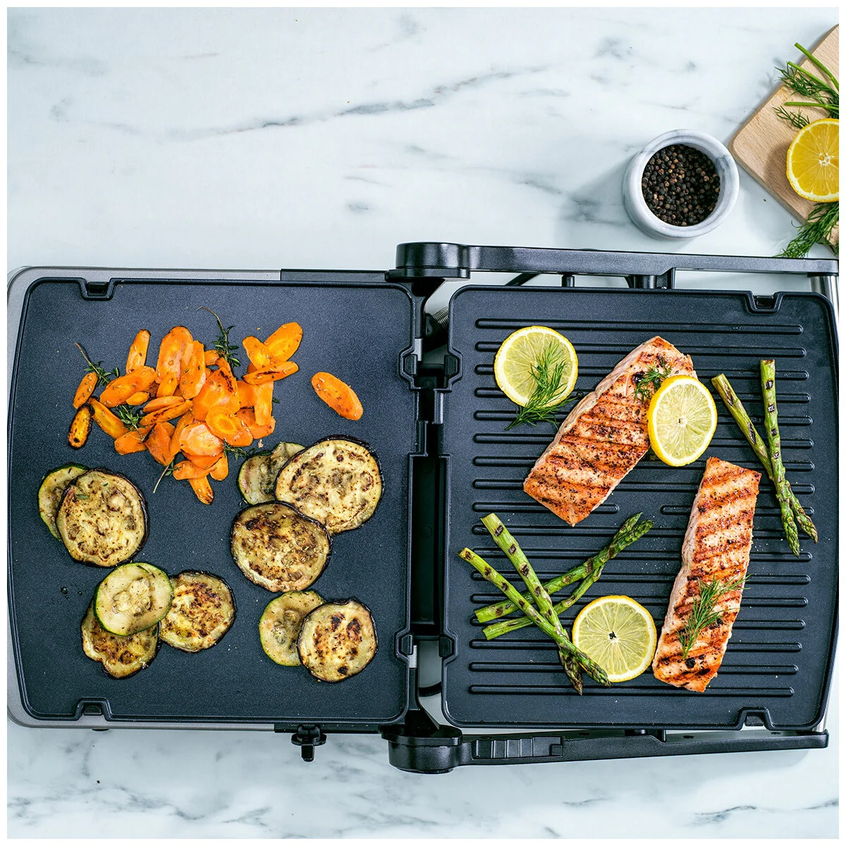 GreenPan Multifunctional 7-in-1 Contact Grill CC006847-001 Stainless Steel - Image 8