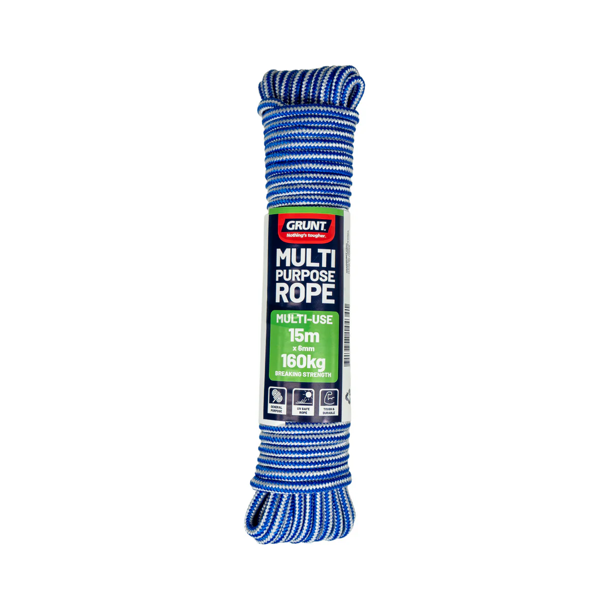 Grunt Multi Purpose Rope 6mm x 15m Polypropylene Tough Durable