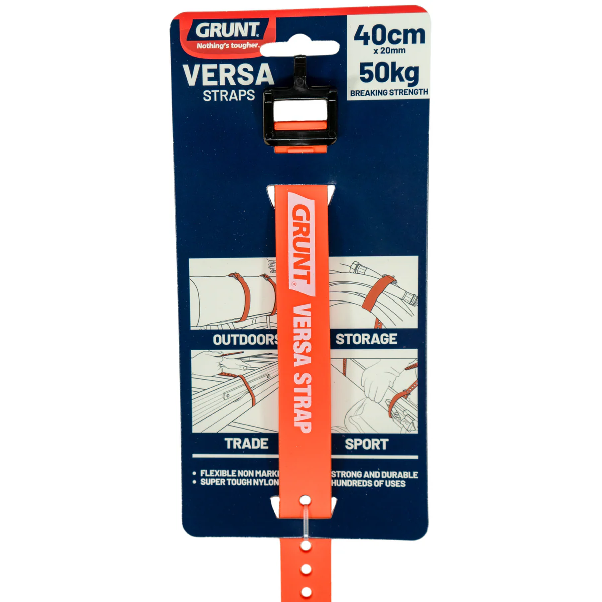 Grunt Versa Strap - 20mm x 40cm - Thermoplastic - Flexible Use - Image 2