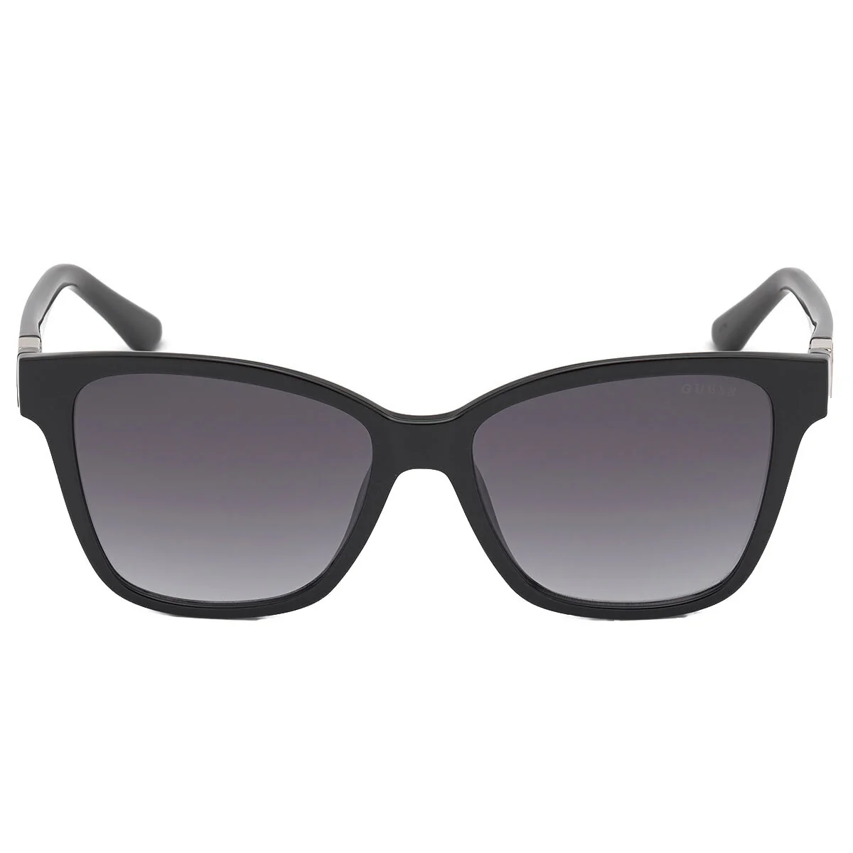 GUESS GU7776 Stylish Women's Square Sunglasses Shiny Black Gradient Smoke - Image 3