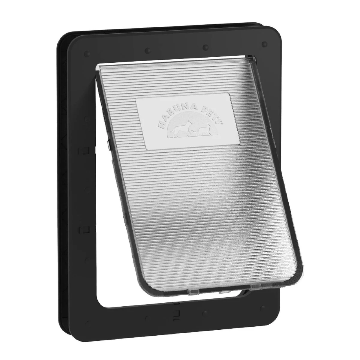 Hakuna Pets Large Black Super Tough Pet Door 295mm x 425mm
