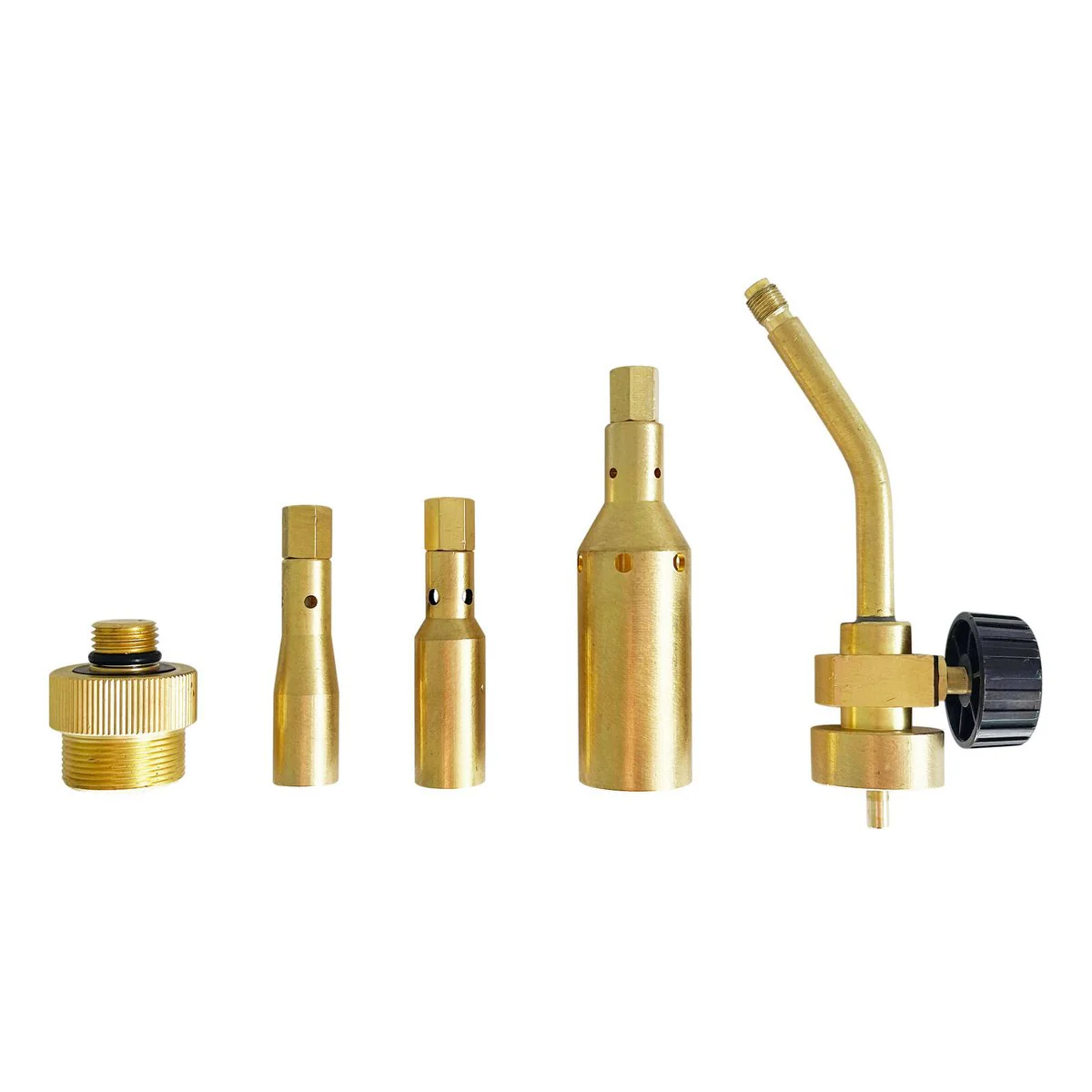 Handyman Burner Kit 5 Piece - Multi-Fuel Torch Set - Adjustable Flame Control - 45mm x 190mm x 80mm