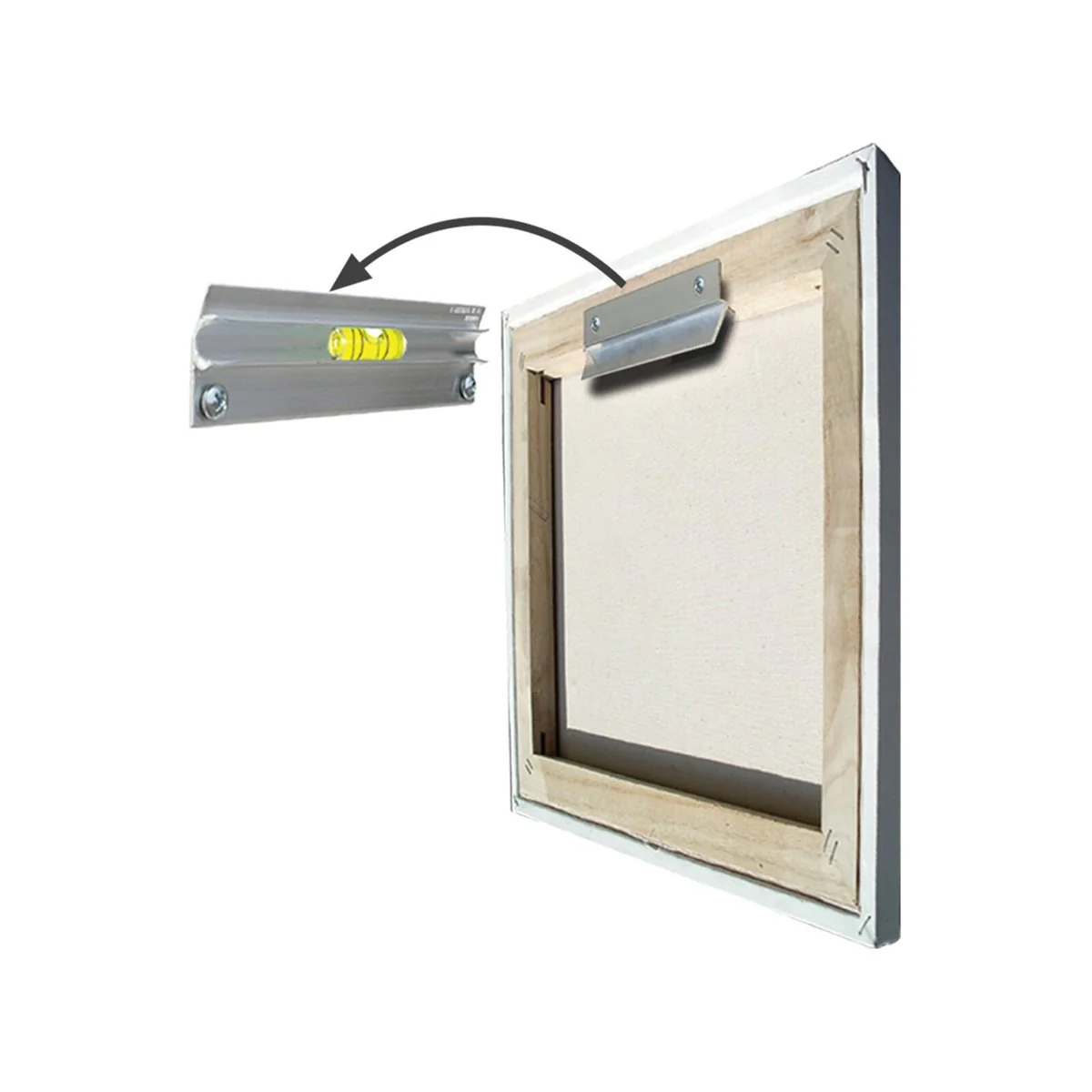 Hangman 13cm Canvas Picture Hanger - Flush Mounting Bracket - 9kg Load - Image 2