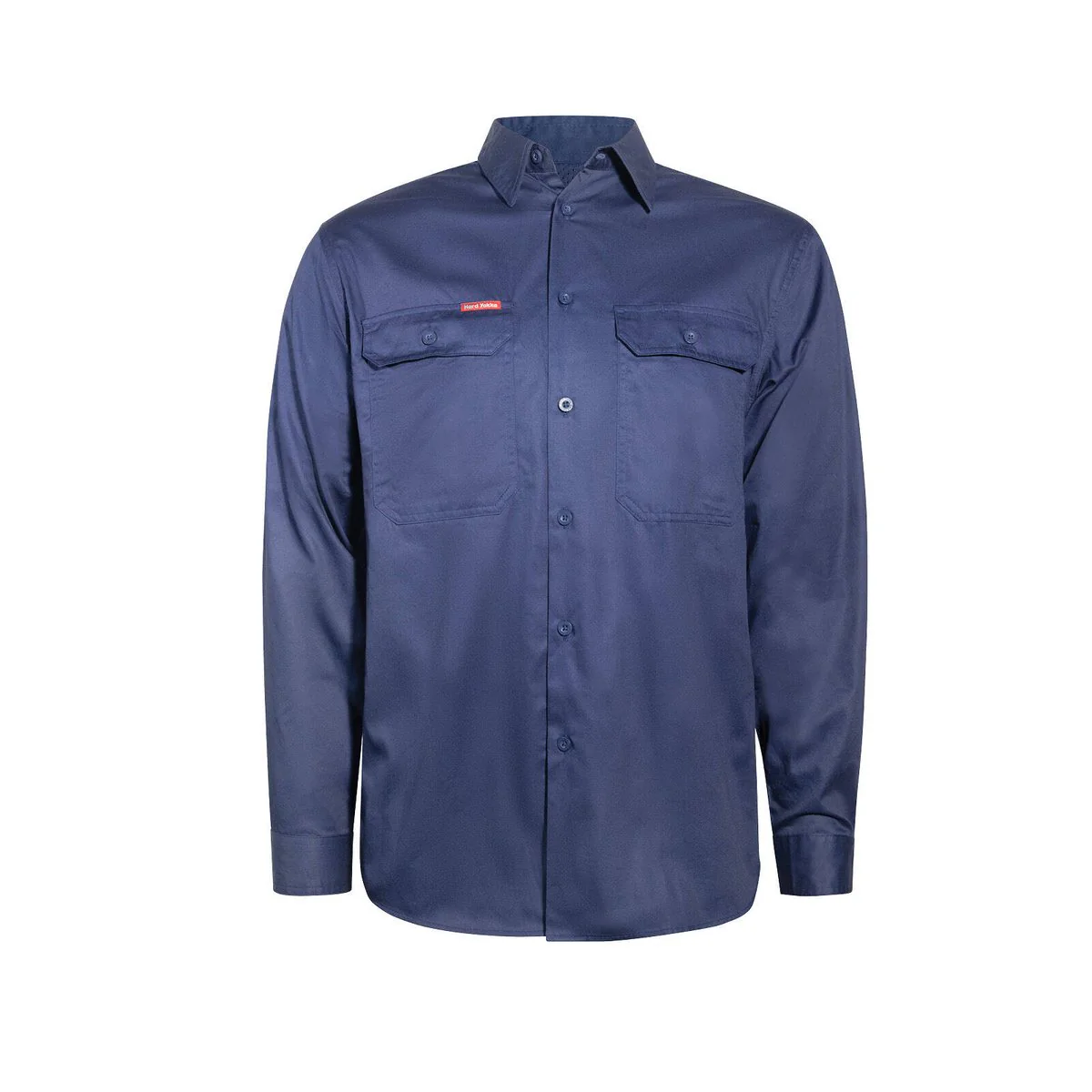 Hard Yakka Navy Core Lightweight Vented Long Sleeve Shirt XL - Breathable, Durable - Image 2