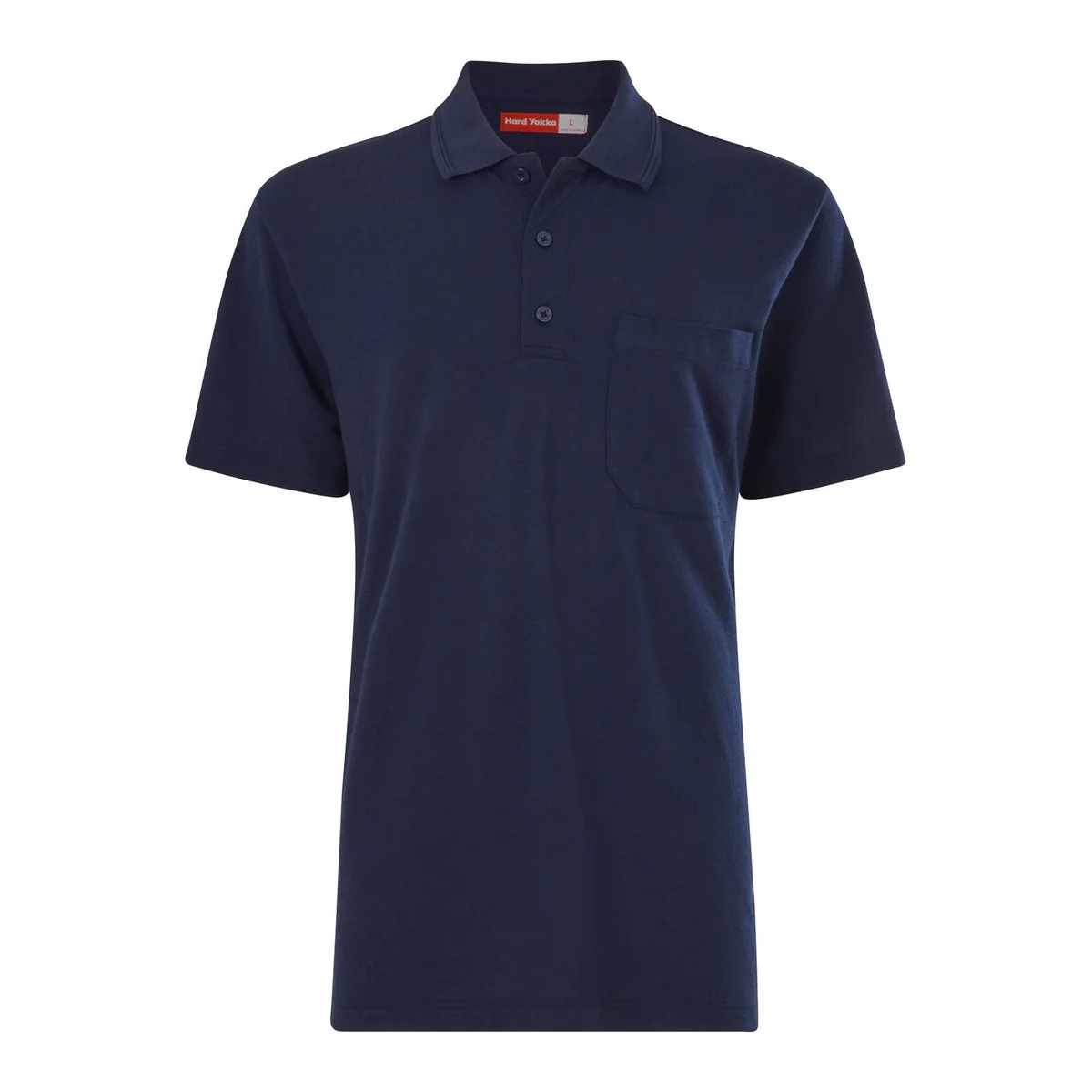 Hard Yakka Navy Men’s Short Sleeve Polo Size S - Durable - Comfortable - Functional
