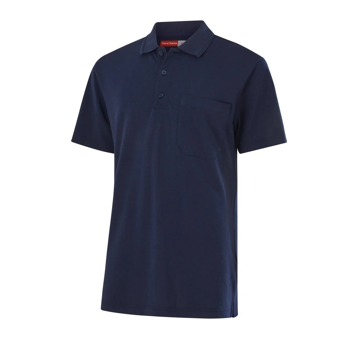 Hard Yakka Navy Short Sleeve Polo - Size L - Durable - Regular Fit - Image 2