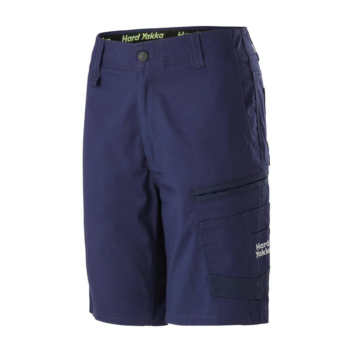 Hard Yakka Women's Raptor Mid Shorts Size 14 - Navy - Durable Workwear
