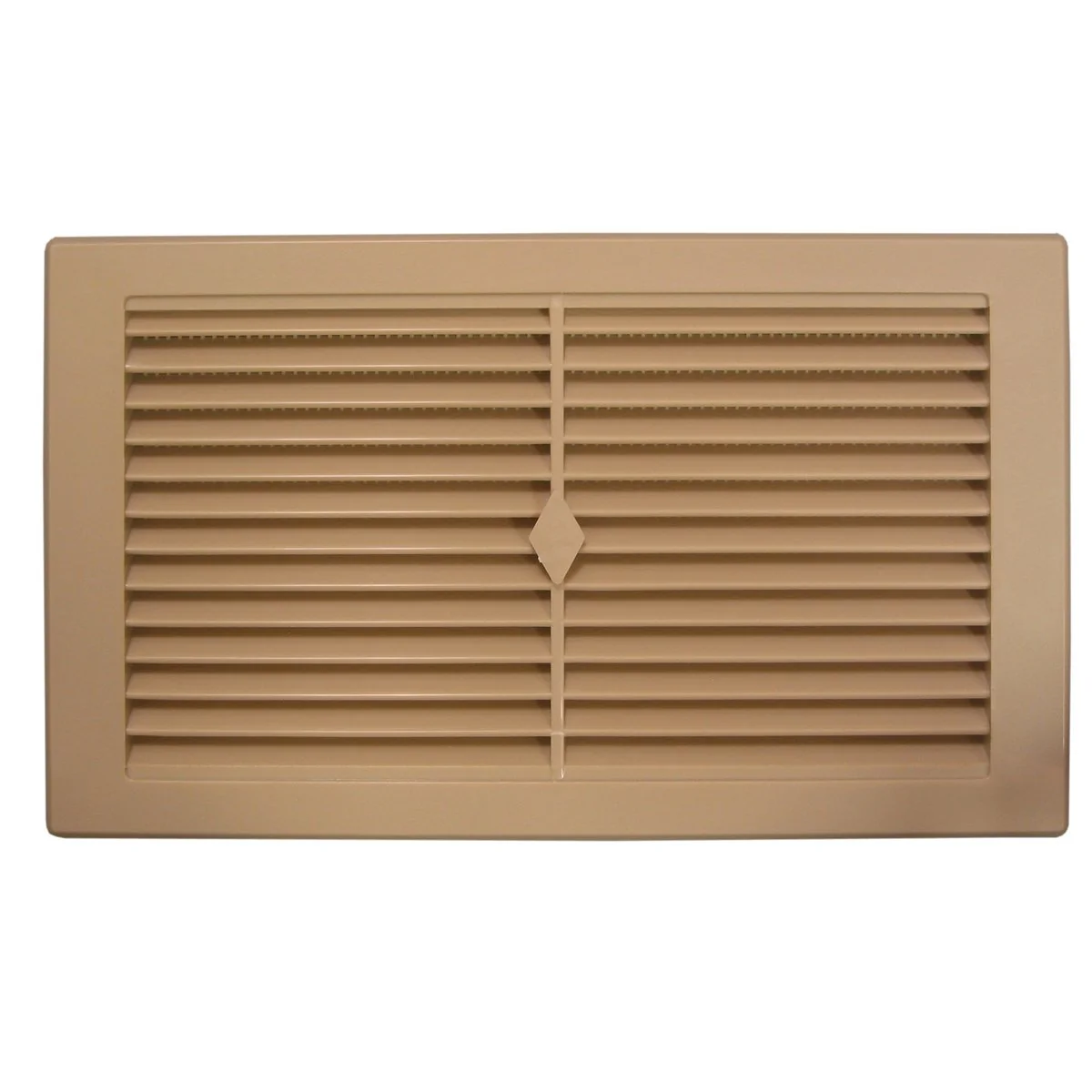 Haron Wall Vent - 245 x 145mm - Beige Plastic - Mesh Backing - Easy Install