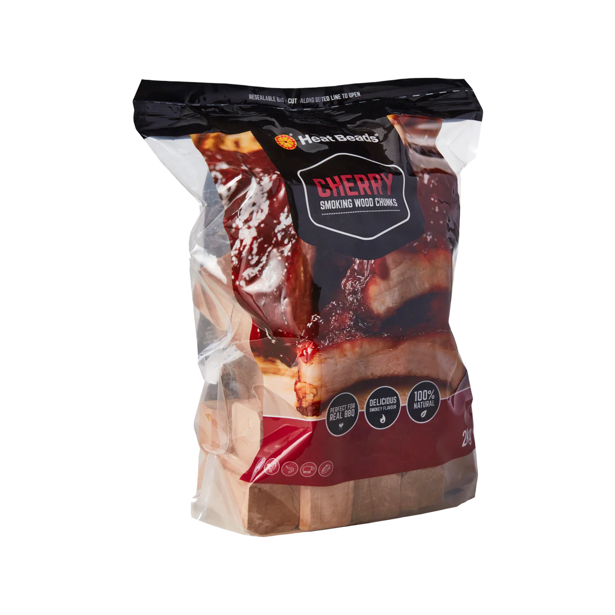 Heat Beads 2kg Cherry Smoking Chunks BBQ Fuel - 2kg Bag - Cherry - Image 3