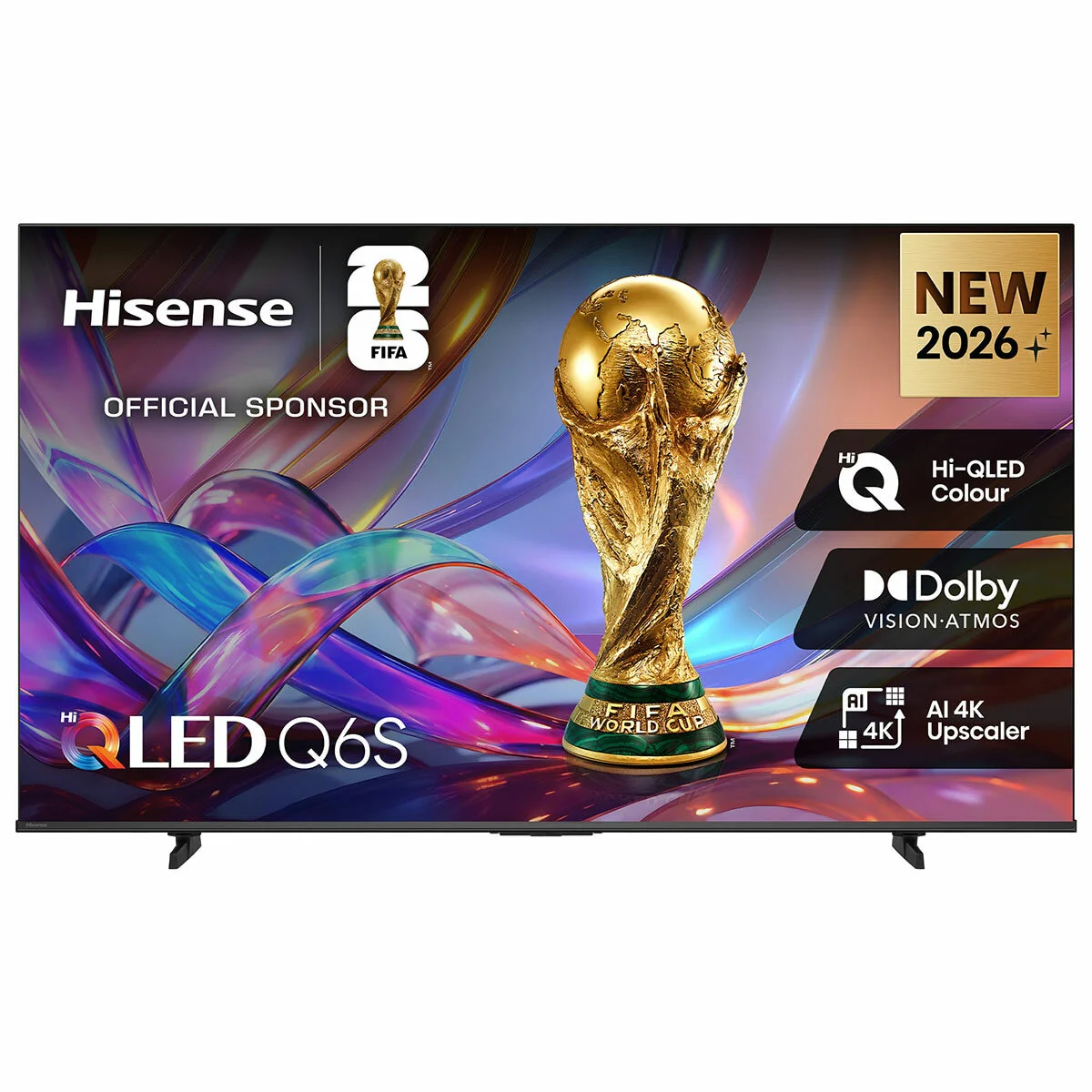 Hisense 55 Inch Q6SAU QLED 4K Smart TV Model 55Q6SAU Black