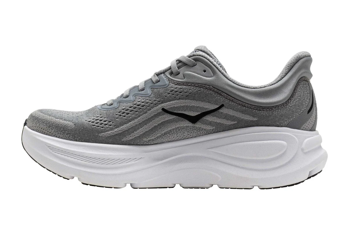 Hoka Men's Bondi 9 Running Shoes Galactic Grey/Stellar Grey - Image 4