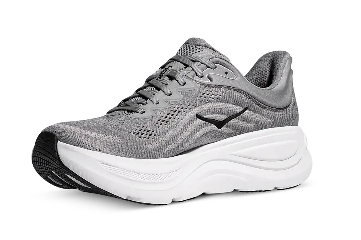 Hoka Men's Bondi 9 Running Shoes Galactic Grey/Stellar Grey - Image 6