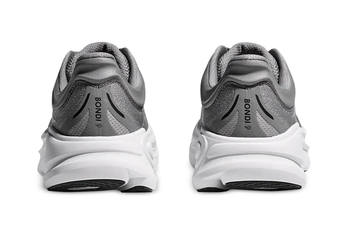 Hoka Men's Bondi 9 Running Shoes Galactic Grey/Stellar Grey - Image 7