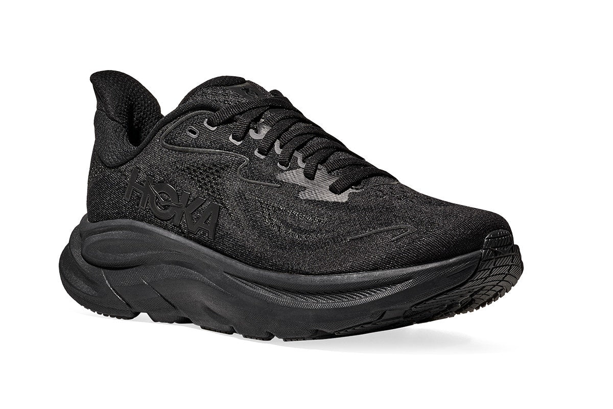 Hoka Men's Clifton 10 Running Shoes Black/Black - Image 5