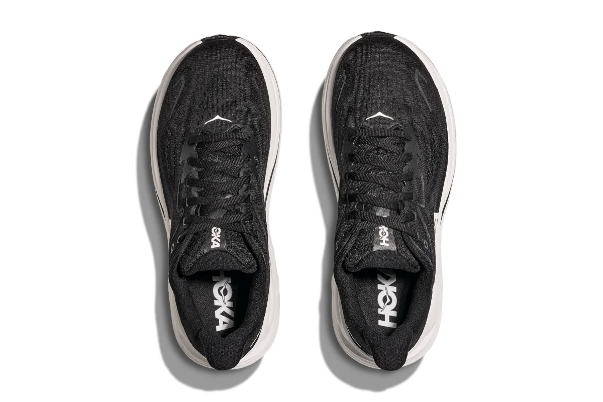 Hoka Men's Clifton 10 Running Shoes Black/White