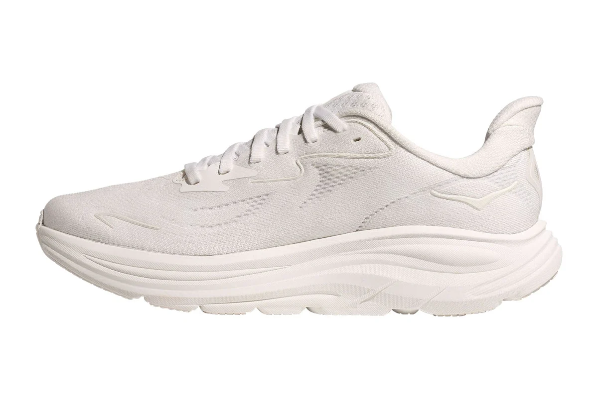 Hoka Men's Clifton 10 Running Shoes White/White - Image 4