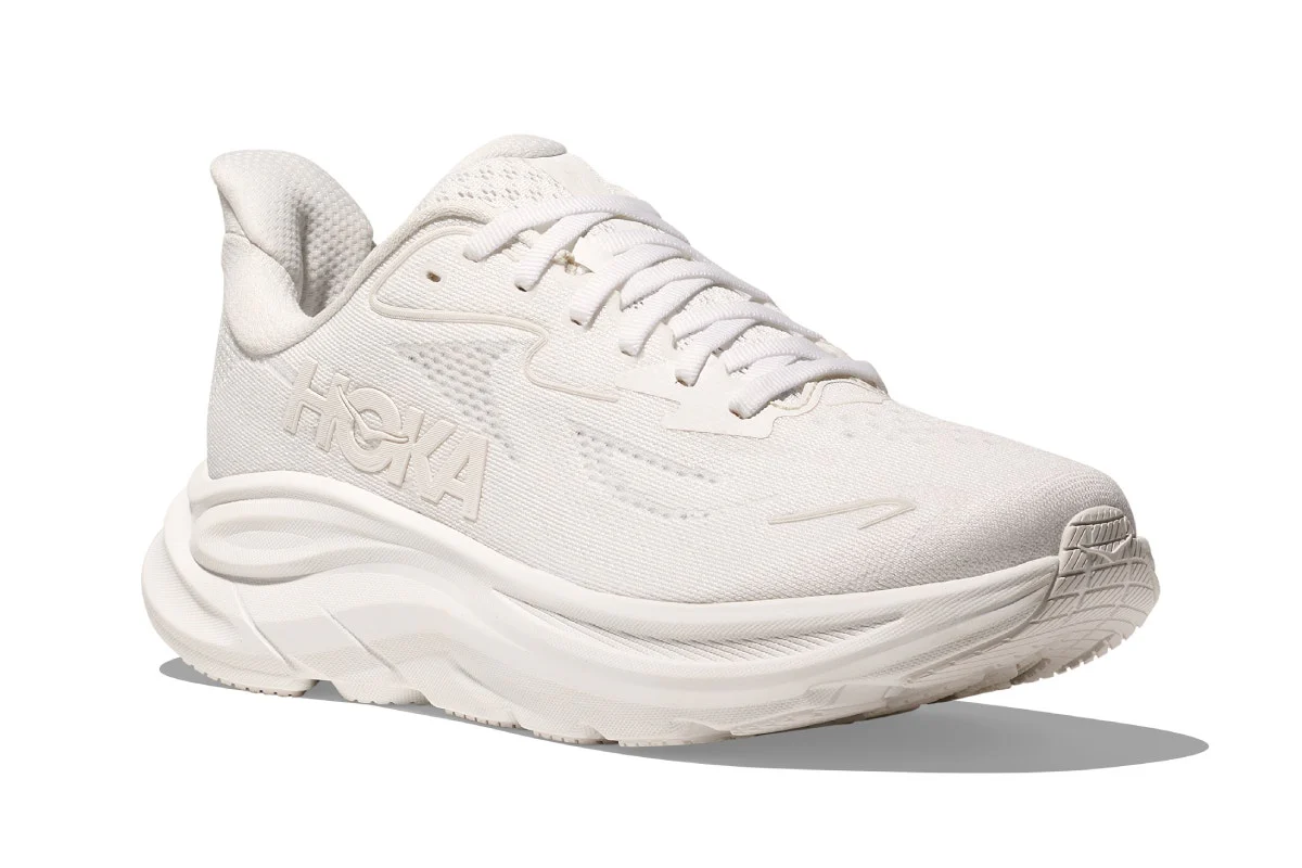 Hoka Men's Clifton 10 Running Shoes White/White - Image 6