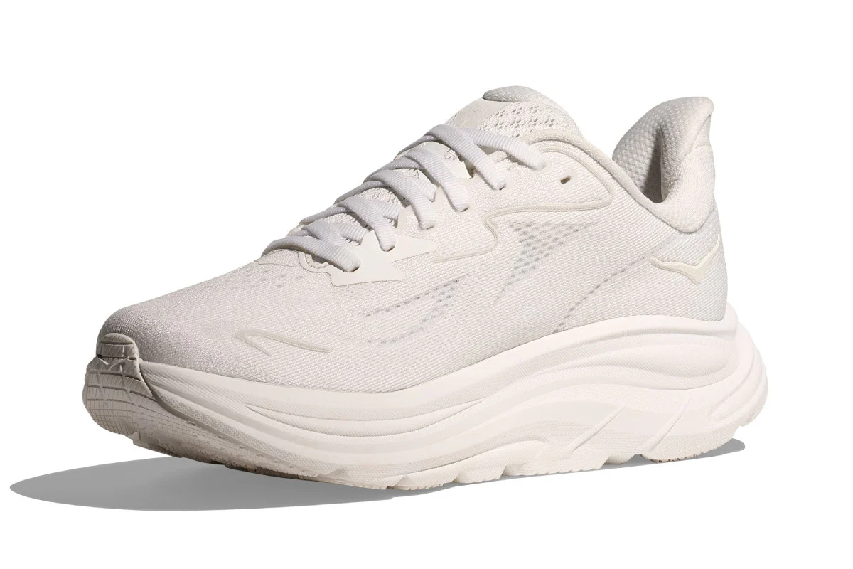 Hoka Men's Clifton 10 Running Shoes White/White - Image 7