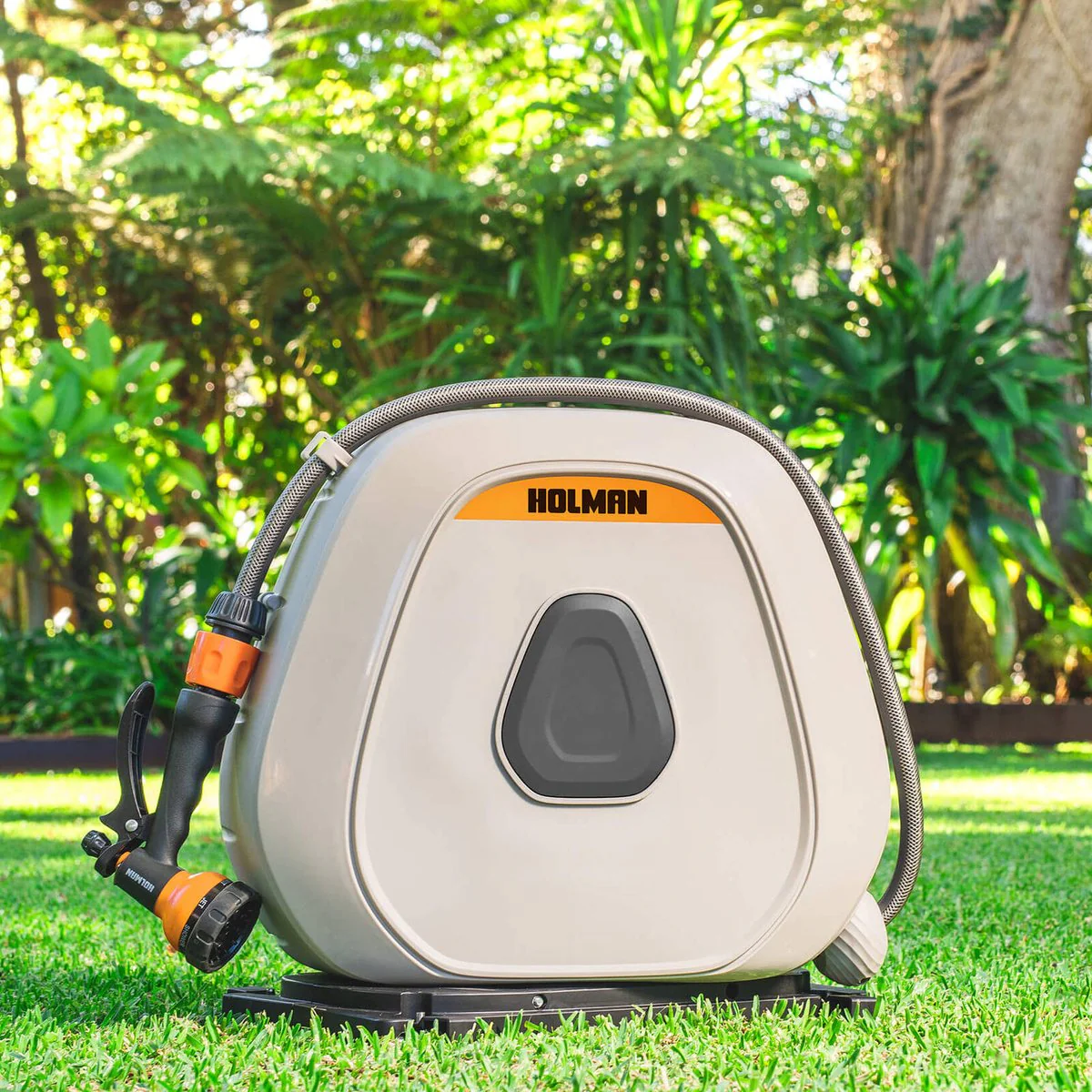 Holman 20m Portable Retractable Hose Reel - Ground Spikes - Easy Storage - Image 3